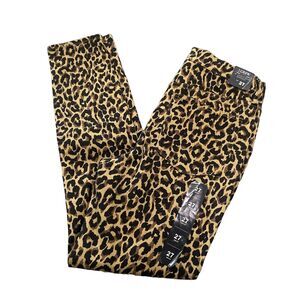 J. Crew Pants Women's Size 27 Leopard Animal Print 9" High Rise Skinny New Tags